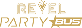 Logotipo de Revel Party Bus